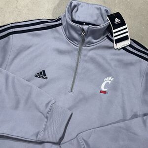 2011 Liberty Bowl Adidas Cincinnati Bearcats 1/4 Zip Pullover Jacket Mens Large